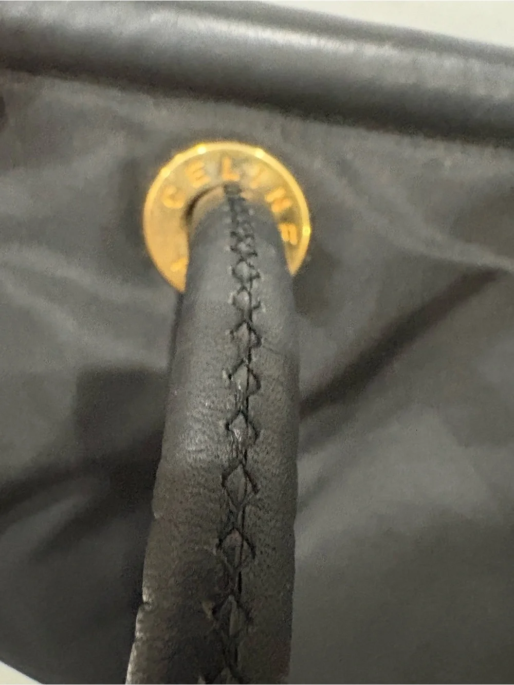 Celine  Tote Bag with Gold Accents